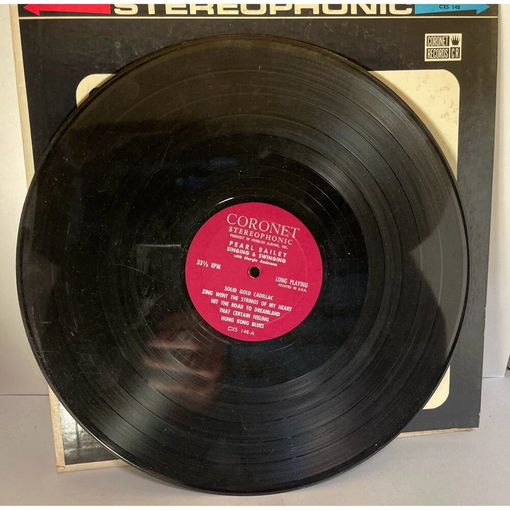 Pearl Bailey Singing & Swinging 33 RPM LP Record Coronet Records 1960 CXS-148 Y - Picture 3 of 3